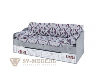 Кровать-диван с ящиками 0,9х2,0 "Грей"